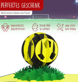 LINPOPUP Pop Up 3D Karte, Geburtstagskarte, Glückwunschkarte, Gutschein, Fußball Dortmund, Aachen, LIN17548, LINPopUp®, N304