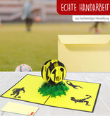 LINPOPUP Pop Up 3D Card, Birthday Card, Greeting Card, Voucher, Football Dortmund, Aachen, LIN17548, LINPopUp®, N304