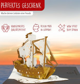 LINPOPUP Pop Up 3D Karte Deluxe, Geburtstagskarte , Glückwunschkarte, Piratenschiff, LIN17610, LINPopUp®, N721