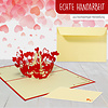 Pop Up 3D Karte, Valentinskarte, Hochzeitseinladung, Hochzeitskarte,  Liebespaar LINPopUp®, N62