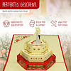 LINPOPUP Pop Up 3D Karte, Hochzeitskarte, Hochzeitseinladung, Hochzeitstorte, LINPopUp®, N210