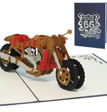 LINPOPUP Pop Up 3D Karte, Geburtstagskarten, Glückwunsch karte, Biker Motorrad, LIN17196, LINPopUp®, N161