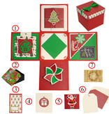 LINNY17906, Überraschungsbox, Explosion Box, DIY Faltendes Fotoalbum, Weihnacht Geschenk Box, DIY Geschenk, Explosion Box