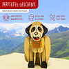 LINPOPUP LINPOPUP®, LIN17772, pop up card dog, birthday dog, dog with heart, 3d greeting card folding card rescue dog, dog, N398