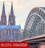 LINPOPUP  LINPOPUP®, LIN17779, Pop Up 3D Karte Köln Geburtstagskarte Grußkarte Klappkarte Postkarte Reisegutschein Kölner Dom Kölner Skyline Städtetrip Köln Souvenir, N218