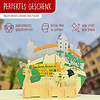 LINPOPUP Pop-Up card, 3D card folding card, travel voucher, pop up cards birthday, gift voucher city trip greeting cards travel voucher birthday city cards Germany, Würzburg, LIN17597, LINPopUp®, N351