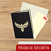 LINPOPUP LINPopUp®, LIN17774, LINPop - Up Karten Berg, POP UP Karten, 3D Karte Geburtstagskarte, Reisegutschein Bergsteiger Wanderer, Jäger, Gutschein Wandern, Zelten, Kletter, Berg, Adler, N53
