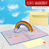 LINPOPUP LINPopUp®, LIN17780, Pop Up Card Rainbow, Wedding Card Rainbow, Folding Cards Rainbow, Birthday Card Kids, Greeting Card Rainbow, Rainbow, N28