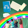 LINPOPUP LINPopUp®, LIN17780, Pop Up Card Rainbow, Wedding Card Rainbow, Folding Cards Rainbow, Birthday Card Kids, Greeting Card Rainbow, Rainbow, N28