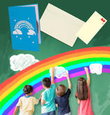 LINPOPUP LINPopUp®, LIN17780, Pop Up Card Rainbow, Wedding Card Rainbow, Folding Cards Rainbow, Birthday Card Kids, Greeting Card Rainbow, Rainbow, N28