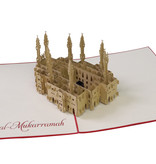 LINPOPUP Pop Up 3D Card, Greeting Card, Travel Voucher, Pilgrimage Mecca, LINPopUp®, N202