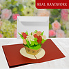 LINPOPUP  LIN17608, LINPopUp®, Pop Up Card Flower, Pop Up Card, POP UP Cards Birthday, 3D Cards Flower, Mother's Day, Get Well, Flowers, N719
