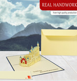 LINPOPUP Pop Up 3D Card, Greeting Card, Travel Voucher, Neuschwanstein Castle, LIN17433, LINPopUp®, N175