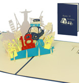LINPOPUP Pop Up 3D Karte, Geburtstagskarte, Glückwunsch karte Gutschein, 18.Geburtstag, LINPopUp®, N16