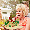 LINPOPUP LINPOPUP®, LIN17786, Pop Up Karte Geburtstag, Geburtstag Gutschein, Geburtstagsgeschenke für Frau, Geburtstagseinladung, Klappkarte 3D, Jubiläum, 50, Blumen Pop Up, N61