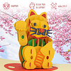 LINPOPUP LINPOPUP®, LIN17792, Pop - Up Card Cat, Winkekatze Maneki Neko, Lucky Cat, N308