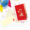 LINPOPUP LINPOPUP®, LIN17792, Pop - Up Card Cat, Winkekatze Maneki Neko, Lucky Cat, N308