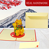 LINPOPUP LINPOPUP®, LIN17792, Pop - Up Card Cat, Winkekatze Maneki Neko, Lucky Cat, N308