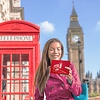 LINPOPUP Pop Up 3D Card, Greeting Card, Travel Voucher, London Bus and Telephone Box, LIN17123, LINPopUp®, N162