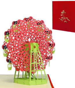 LINPOPUP Pop Up Card, 3D Card, Ferris Wheel, N167