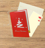 LINPOPUP LINPOPUP, Pop-Up Card Christmas, Christmas tree, Fir tree - Card, 3d Christmas Card, Christmas Gift Card, N459