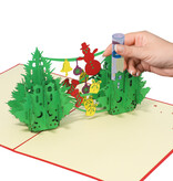 LINPOPUP Pop Up 3D Card, Christmas Card, Greeting Card, Fir Tree, Christmas Trees, LIN17557, LINPopUp®, N449