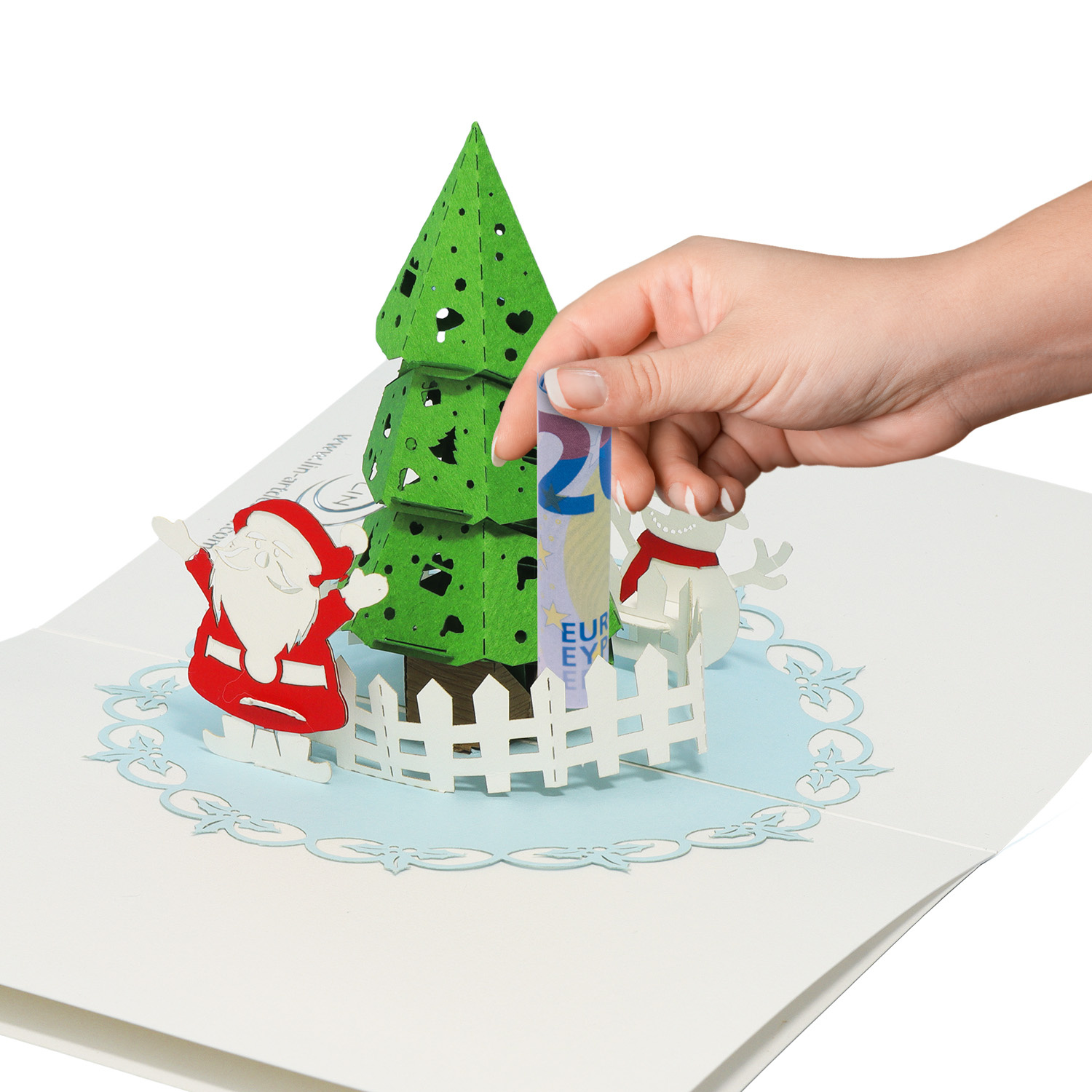 LINPOPUP Pop Up 3D Card Deluxe, Christmas Card, Greeting Card, Fir Tree, LIN17394, LINPopUp®, N701