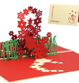 LINPOPUP Pop Up 3D Karte, Weihnachtskarte, Glückwunschkarte, Weihnachtsbaum Schriftzug, LIN17722, LINPopUp®, N400