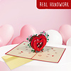 LINPOPUP LINPOPUP Pop-Up Karte Liebe – Valentinstag, 3D Herz Karte, Geburtstagskarte für Frauen & Männer, Glückwunschkarte mit Herz - Liebeskarte Hochzeitstag, Jahrestag & Muttertag, Herzkarte, N6