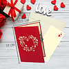 LINPOPUP LINPOPUP Pop-Up Karte Liebe – Valentinstag, 3D Herz Karte, Geburtstagskarte für Frauen & Männer, Glückwunschkarte mit Herz - Liebeskarte Hochzeitstag, Jahrestag & Muttertag, Herzkarte, N6