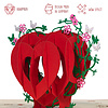 LINPOPUP LINPOPUP Pop-Up Karte Liebe – Valentinstag, 3D Herz Karte, Geburtstagskarte für Frauen & Männer, Glückwunschkarte mit Herz - Liebeskarte Hochzeitstag, Jahrestag & Muttertag, Herzkarte, N6