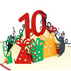 LINPOPUP POP UP 3D card, pop up birthday card 10 years, greeting card 10th birthday, pop up card, POP UP cards birthday, wedding anniversary 10 years, anniversary 10 years, LIN17631, LINPopUp®, N364