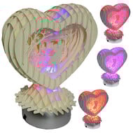 MAGICPAPER® LINPopUp MagicPaper, Pop-Up Herz, Liebe Hochzeit Geschenk , mit LED