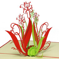 LINPOPUP Pop Up Card, 3D Card, Lilies, Bouquet of Flowers, N40