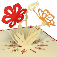 LINPOPUP Pop Up Card, 3D Card, Ladybug, N36