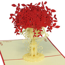 LINPOPUP Pop Up Card, 3D Card, Flowers, Roses, N45