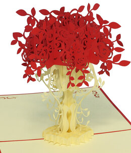 LINPOPUP Pop Up Card, 3D Card, Flowers, Roses, N45