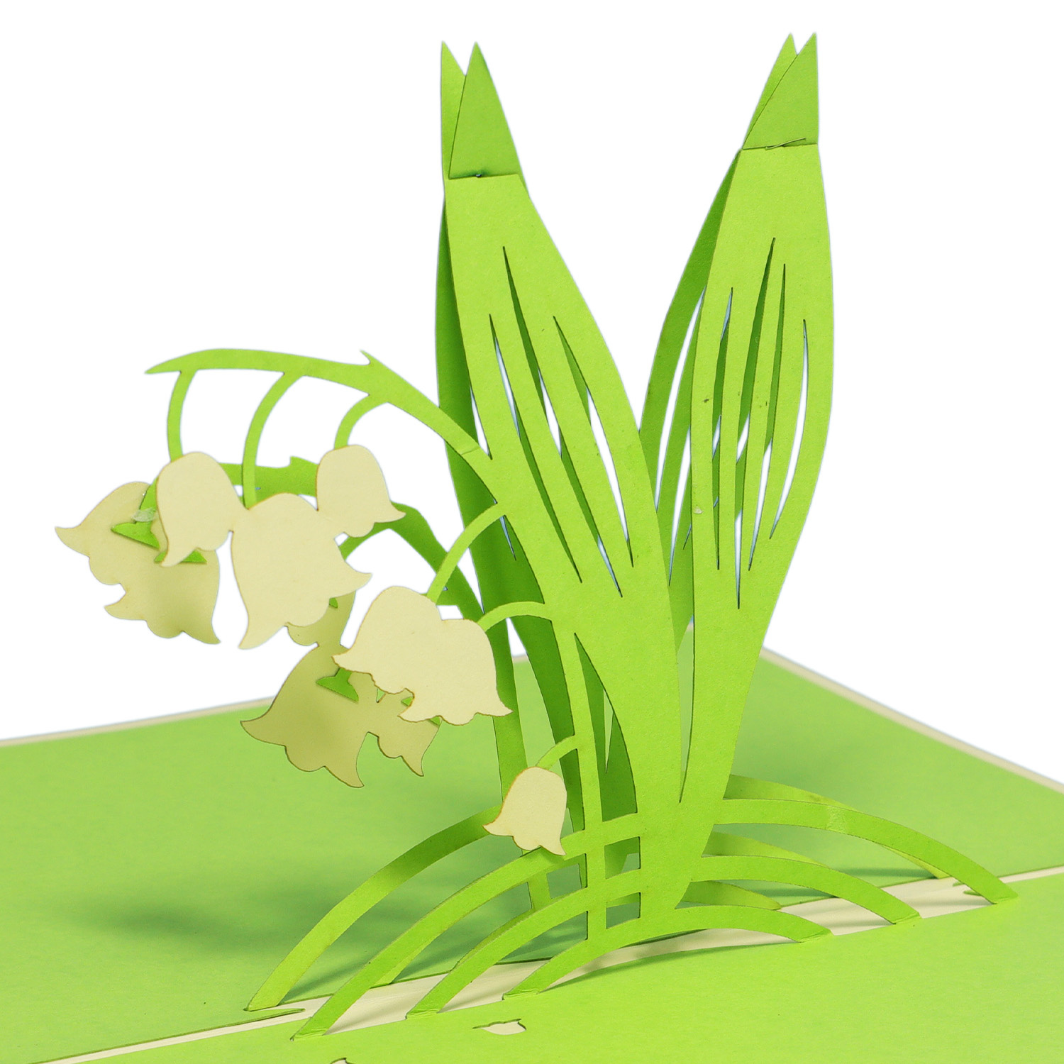 LINPOPUP Pop Up 3D Card, Birthday Card, Greeting Card Mother's Day, Flowers, Lily of the Valley, LINPopUp®, N49