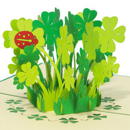 LINPOPUP Pop Up Card, 3D Card, Shamrocks, N276