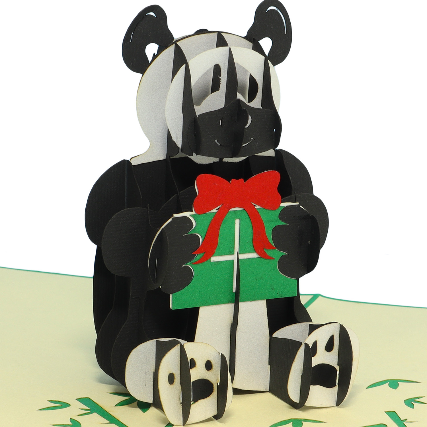 LINPOPUP Pop Up 3D Card, Birthday Card, Greeting Card, Animal Card, Gift Certificate, Panda, LIN17566, LINPopUp®, N317