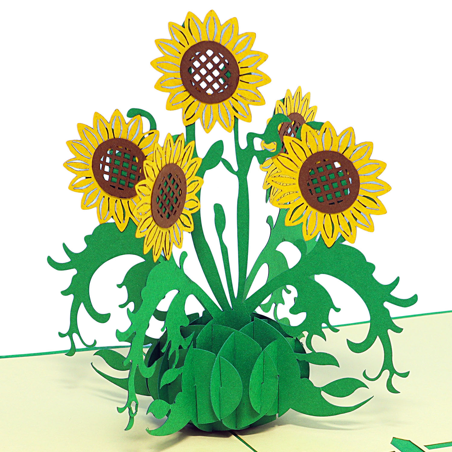 LINPOPUP Pop Up 3D Card, Birthday Card, Happy Mother's Day Card, Sunflowers, LIN17576, LINPopUp®, N335