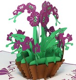 LINPOPUP Pop Up Karte Blume, Geburtstag, 3D Grußkarten Blume Karte Klappkarte Geburtstagskarte Viel Glück Gute Besserung, Wellness Gutschein, Orchidee, LIN 17615, LINPopUp®, N358