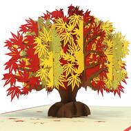 LINPOPUP Pop Up Card, 3D Card, Japan Maple, N344