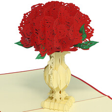 LINPOPUP Pop Up Card, 3D Card, Peony, N360