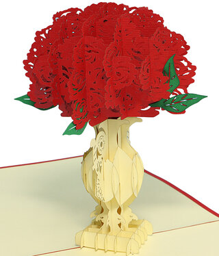 LINPOPUP Pop Up Card, 3D Card, Peony, N360