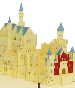 LINPOPUP Pop Up Card, 3D Card, Neuschwanstein Castle, N175