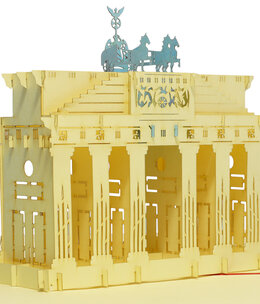 LINPOPUP Pop Up Karte, 3D Karte, Brandenburger Tor Berlin, N172