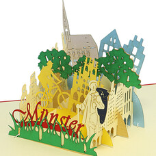 LINPOPUP Pop Up Card, 3D Card, Münster, N294