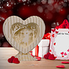 MAGICPAPER® LINPOPUP, MagicPaper, pop-up card heart, love gift for him and her - Valentine's Day gift - anniversary and wedding anniversary - handmade heart made of high quality paper
