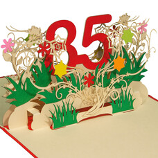 LINPOPUP LINPopUp Karte Geburtstag, Geburtstagseinladung, Jubiläum, Zahl 85, N327